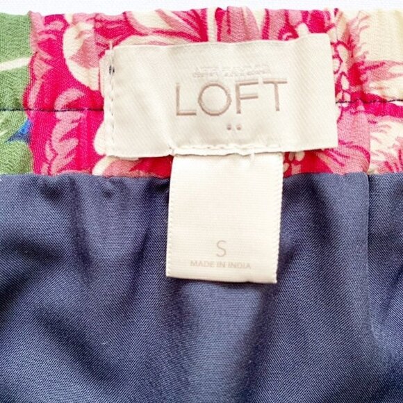 LOFT knee-length floral stretch skirt - Picture 4 of 8